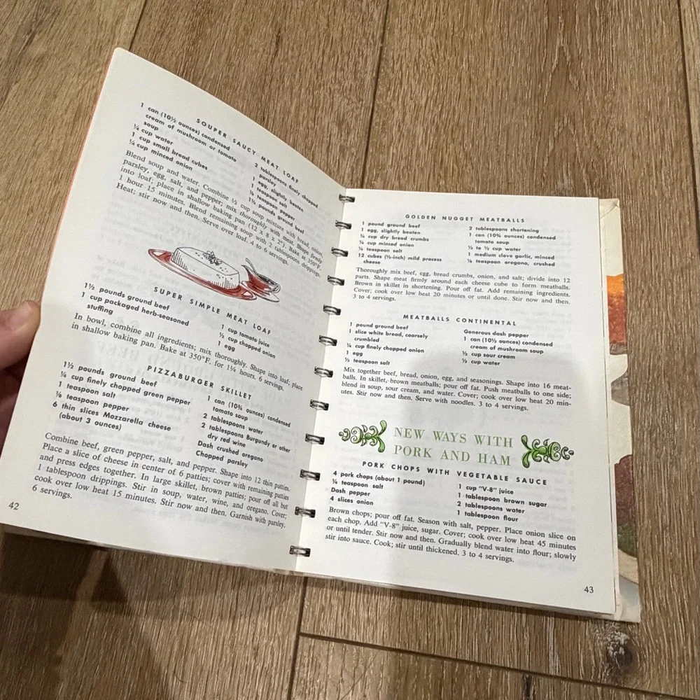 Campbell‎ Cookbook Easy Ways to Delicious Meals 1970 Vintage Color